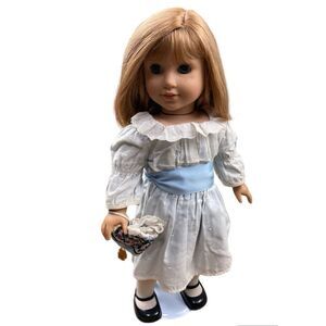 American girl pleasant company Nellie O’Malley 2008 18” doll in meet outfit